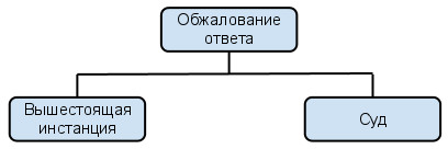 Обжалование полученного ответа